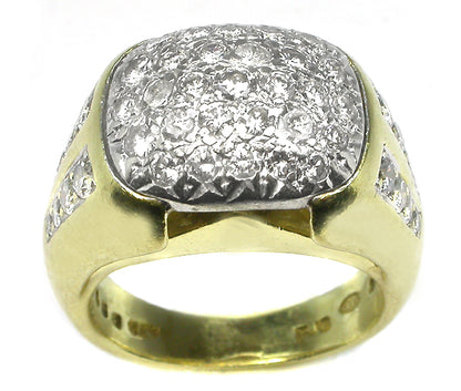 3ct Diamond 18k Yellow Gold Ring