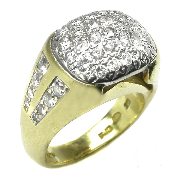 3ct Diamond 18k Yellow Gold Ring
