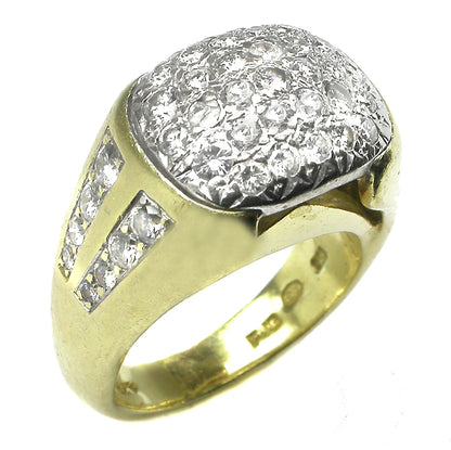 3ct Diamond 18k Yellow Gold Ring