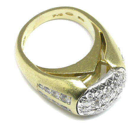 3ct Diamond 18k Yellow Gold Ring
