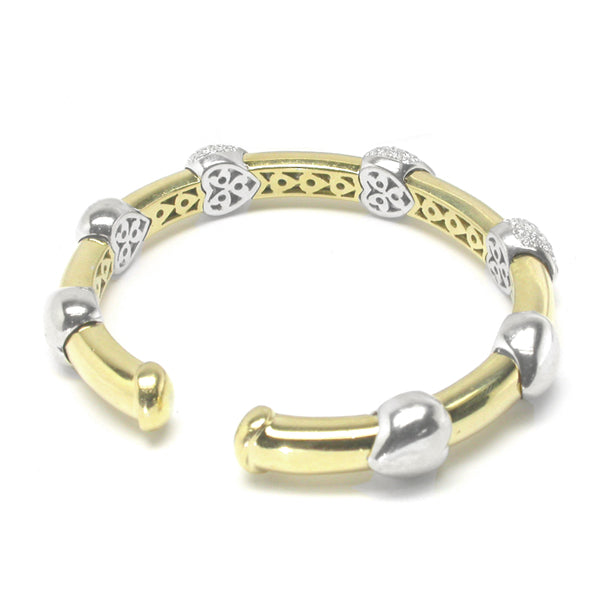 3ct Diamond 18k Yellow & White Gold Bracelet