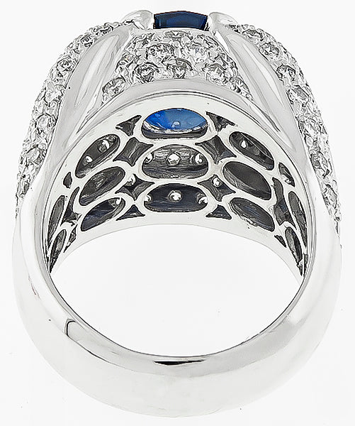 4.00ct Sapphire 2.00ct Diamond Ring