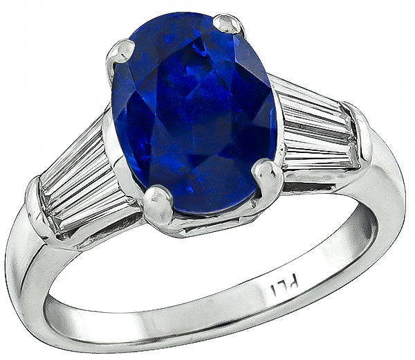 4.53ct Sapphire Engagement Ring