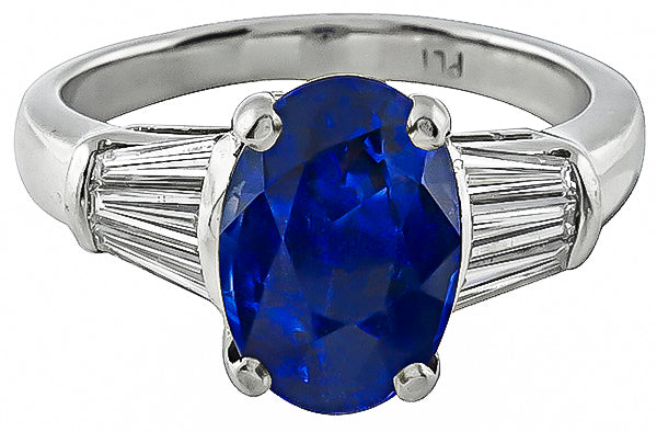 4.53ct Sapphire Engagement Ring