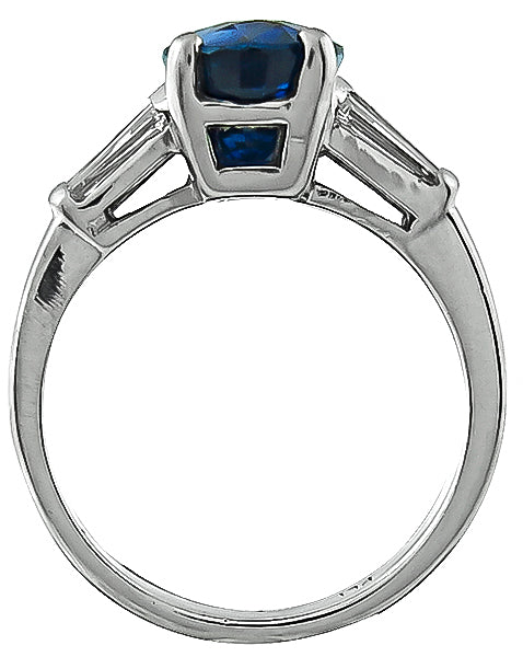 4.53ct Sapphire Engagement Ring