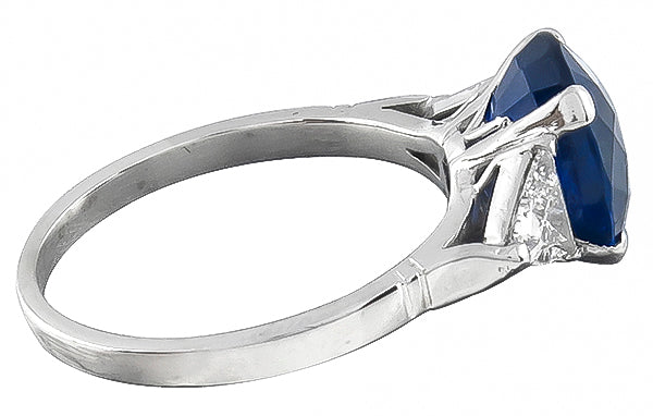 4.63ct Sapphire 0.60ct Diamond Engagement Ring