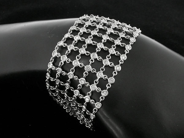 4.90ct Diamond  Gold Italian Bracelet