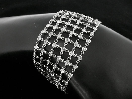 4.90ct Diamond  Gold Italian Bracelet