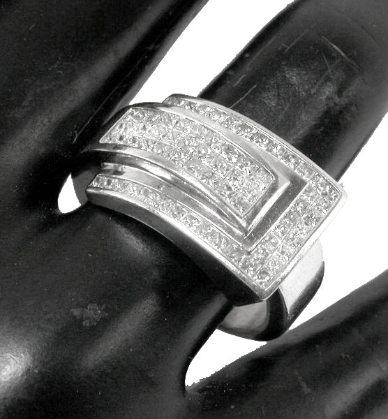 4ct Diamond 14k White Gold Ring