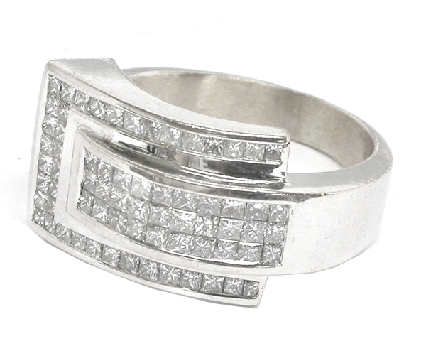 4ct Diamond 14k White Gold Ring