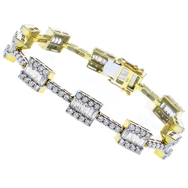 5.00ct  Diamond  Gold Bracelet