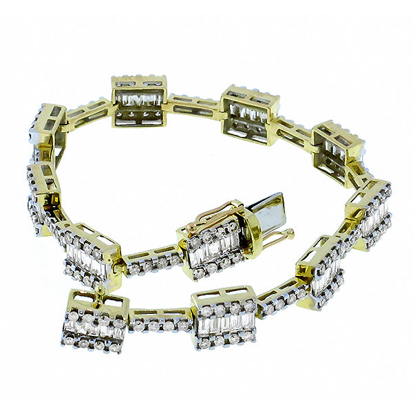 5.00ct  Diamond  Gold Bracelet