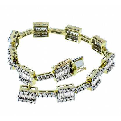 5.00ct  Diamond  Gold Bracelet