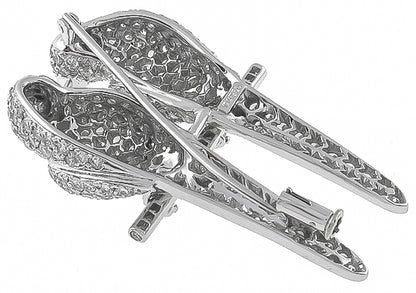 5.00ct Diamond Ruby Love Birds Pin