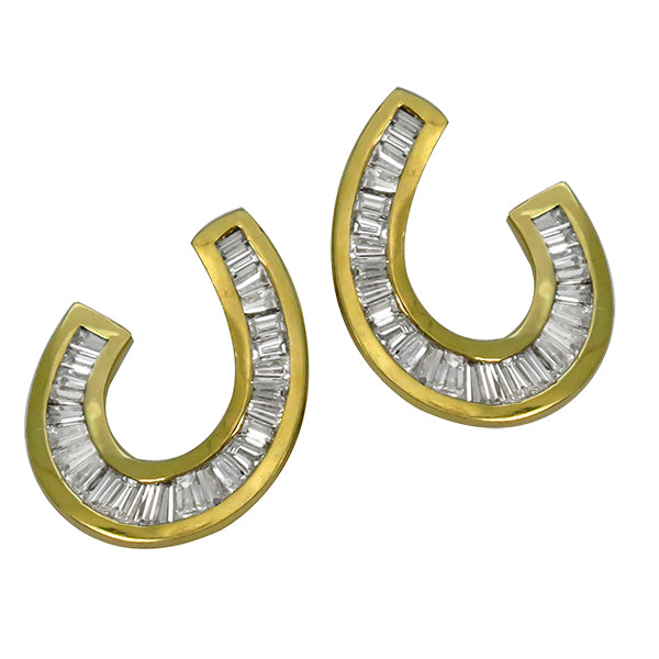 5.12ct Diamond Gold Earrings