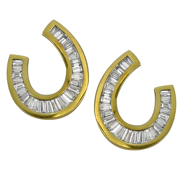 5.12ct Diamond Gold Earrings