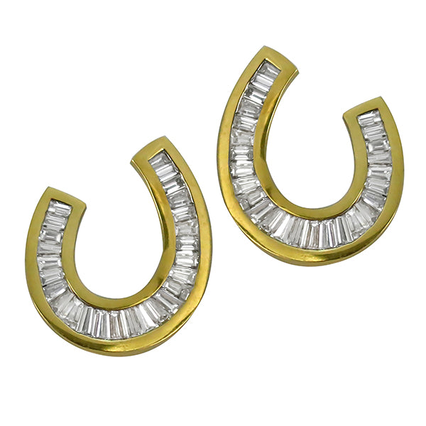 5.12ct Diamond Gold Earrings