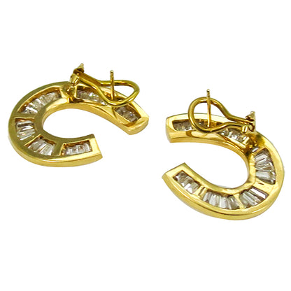 5.12ct Diamond Gold Earrings