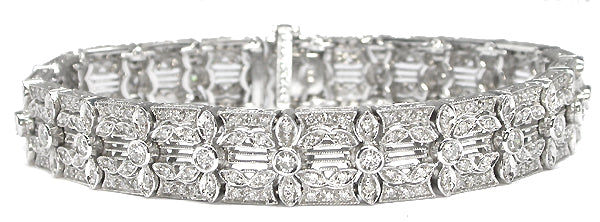 5.50ct Diamond  Filigree  Bracelet