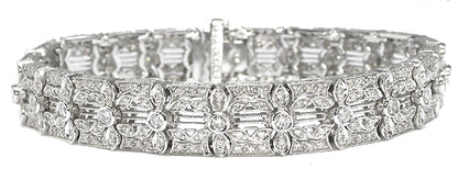 5.50ct Diamond  Filigree  Bracelet