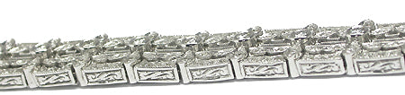 5.50ct Diamond  Filigree  Bracelet