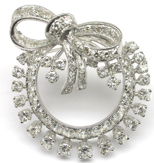 5.50ct Platinum Diamond Pin