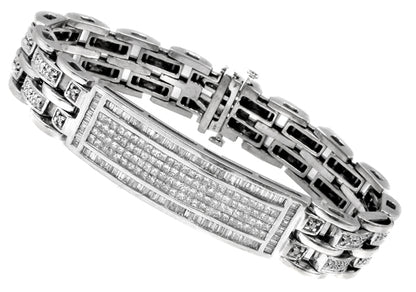 6.00ct Diamond  Gold Baby Tag Bracelet