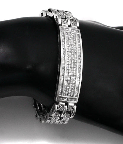 6.00ct Diamond  Gold Baby Tag Bracelet