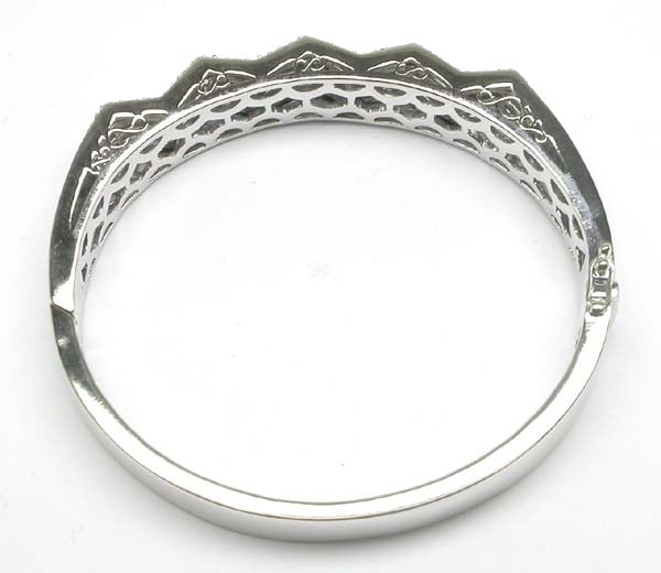 6.60ct Diamond 14k White Gold Bangle