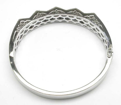 6.60ct Diamond 14k White Gold Bangle