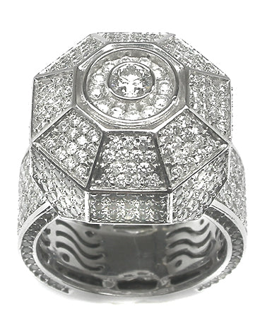 6.75ct Diamond 14k White Gold Ring