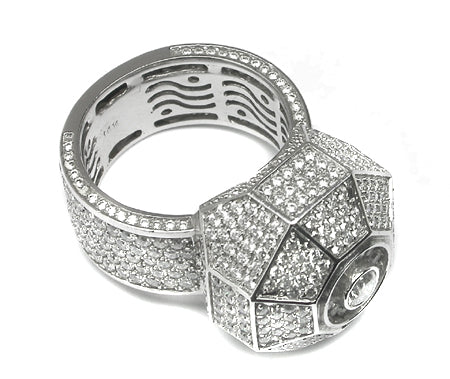 6.75ct Diamond 14k White Gold Ring