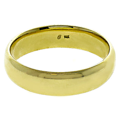 6mm Yellow Gold Vintage Wedding Ring