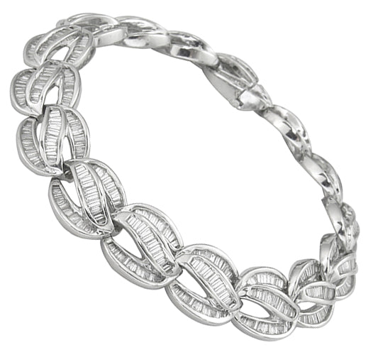 7.00ct Diamond 14k Gold Bracelet