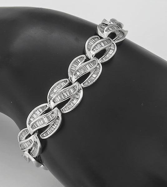 7.00ct Diamond 14k Gold Bracelet