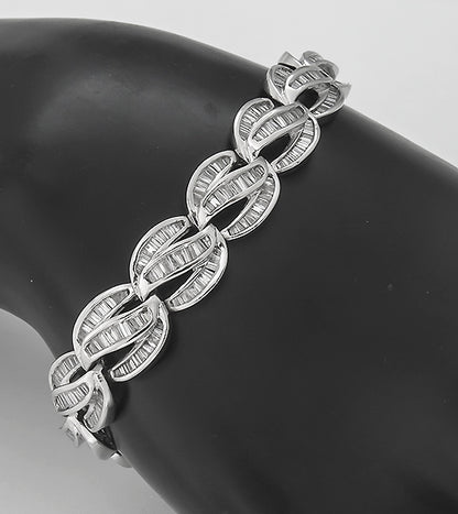 7.00ct Diamond 14k Gold Bracelet
