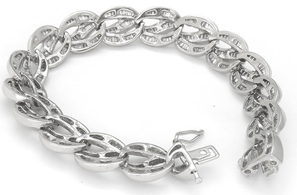 7.00ct Diamond 14k Gold Bracelet