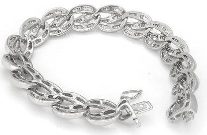 7.00ct Diamond 14k Gold Bracelet