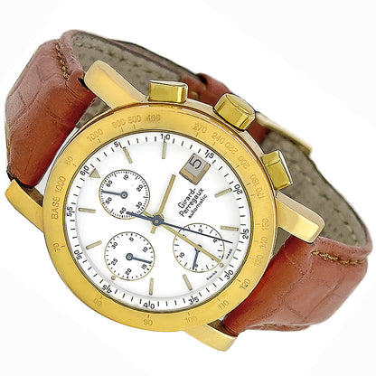 Girard Perregaux Automatic Chronographe Watch in 18k Yellow Gold