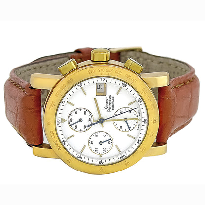 Girard Perregaux Automatic Chronographe Watch in 18k Yellow Gold