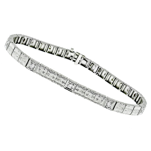 Antique 0.25ct Diamond  Bracelet