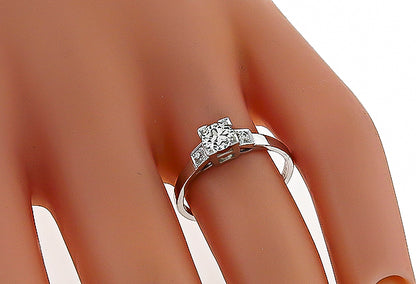 Antique 0.35ct Diamond Engagement Ring