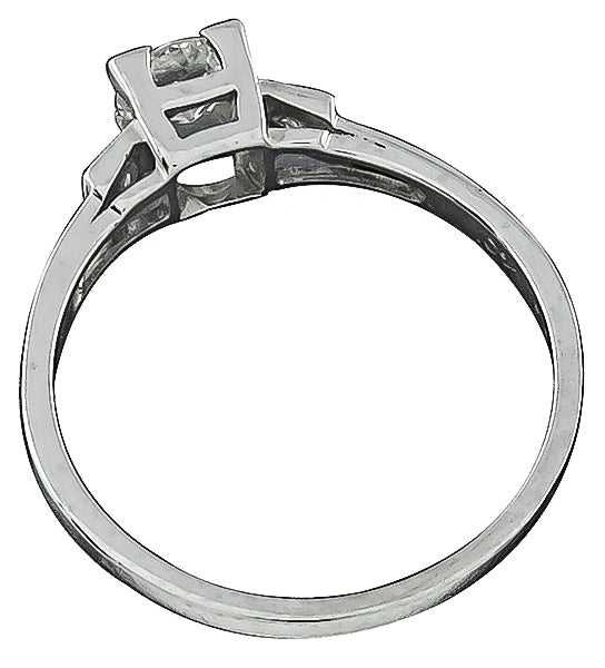 Antique 0.35ct Diamond Engagement Ring