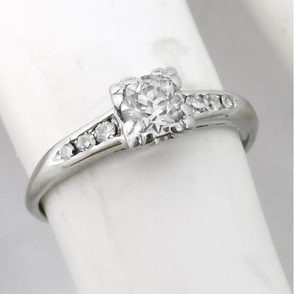 Antique 0.40ct Diamond Engagement Ring