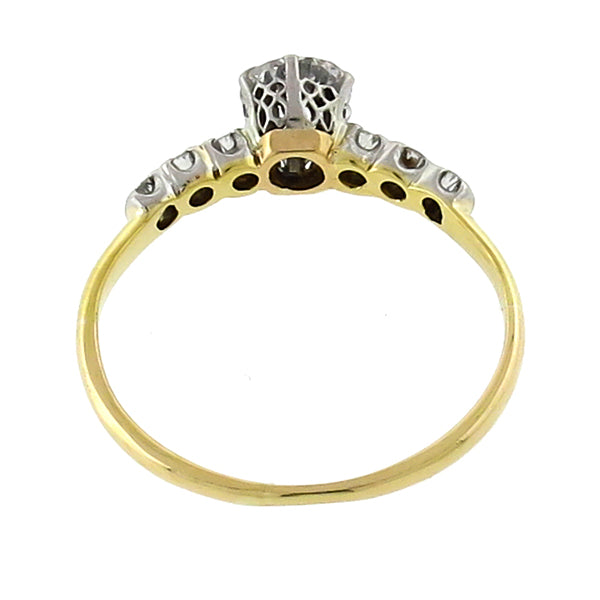 Antique 0.40ct Diamond Gold Engagement Ring