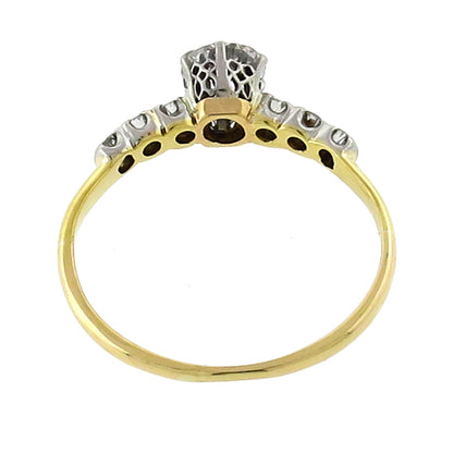 Antique 0.40ct Diamond Gold Engagement Ring