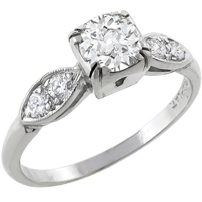 Antique 0.50ct Diamond Engagement Ring