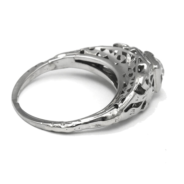 Antique 0.50ct Diamond Gold  Engagement Ring