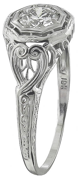 Antique 0.53ct Diamond Engagement Ring