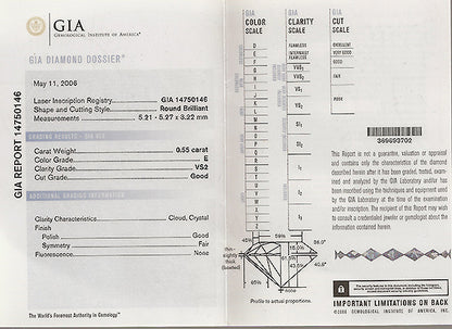 Antique 0.55ct Diamond Engagement Ring